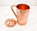 Pure Copper Water Jug Pitcher 50.7 Fl Oz Copper Mug 1.5 Liter, Handmade Gift, Ayurveda Copper, Unique Design Gift, Health Benefits