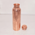 Hammered Pure Copper Water Bottle – Handmade Ayurvedic Drinking Bottle | Leak-Proof, Eco-Friendly, 1000ml