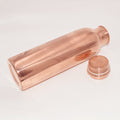 1L Plain Copper Water Bottle | Pure Copper Drinking Bottle for Daily Use | Leakproof & Handmade