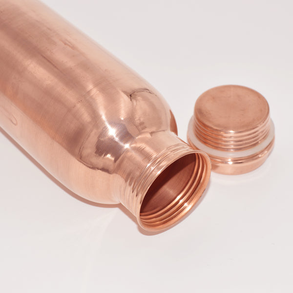 Handcrafted copper water bottle